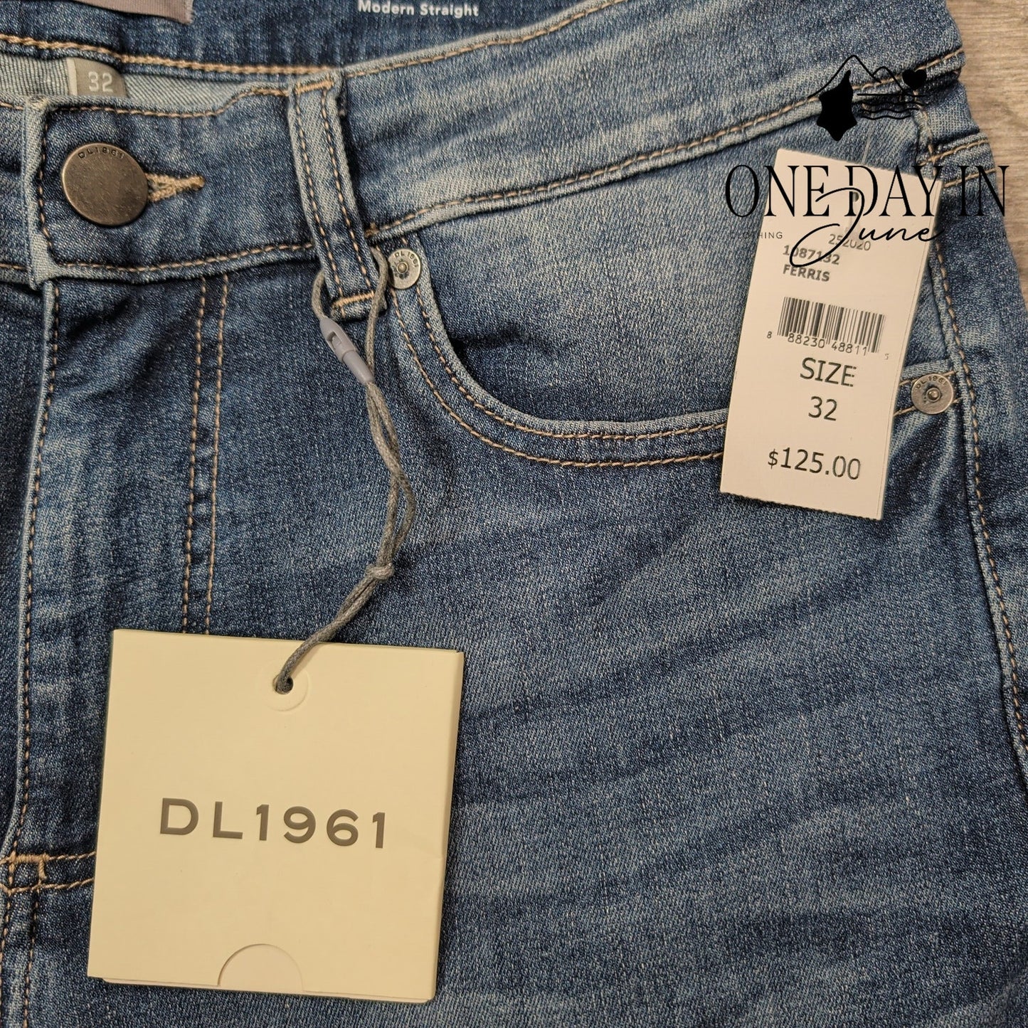 DL1961 Avery Modern Straight Jeans Size 32X32