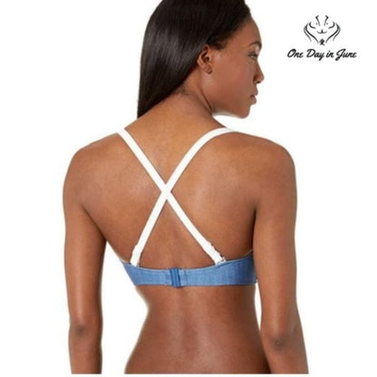 SeaFolly Block Party F Cup Halter Bikini Top Size 6