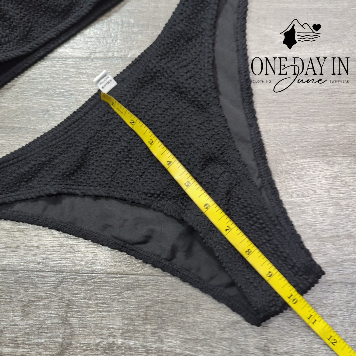 CharmLeaks Smocked Crop Bikini Swimsuit Size L