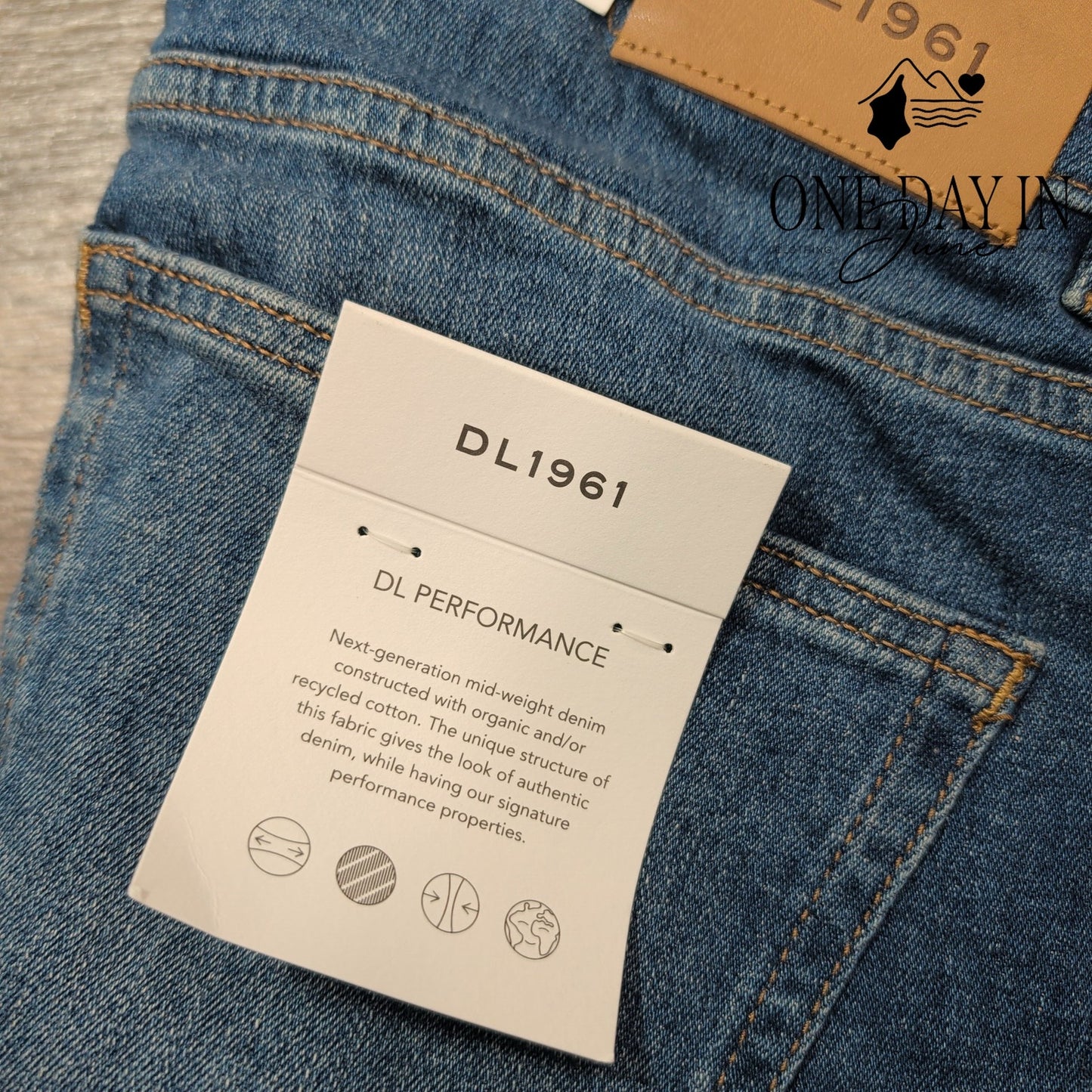 DL1961 Nick Slim Jeans Seaside Blue Stretch Denim NWT $198 Size 30X34