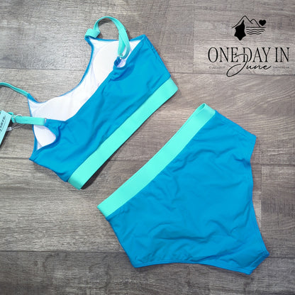 Adisputent Crop Bikini Swimsuit Size M