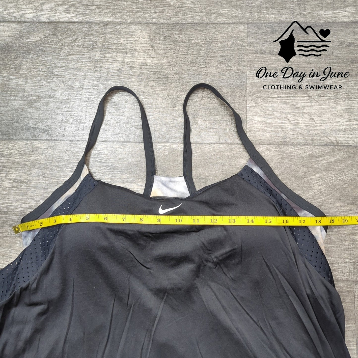 Nike Plus Size Racerback Double Up Tankini Top Size 1X