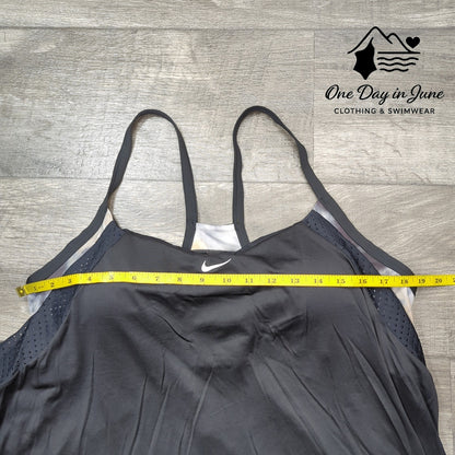 Nike Plus Size Racerback Double Up Tankini Top Size 1X