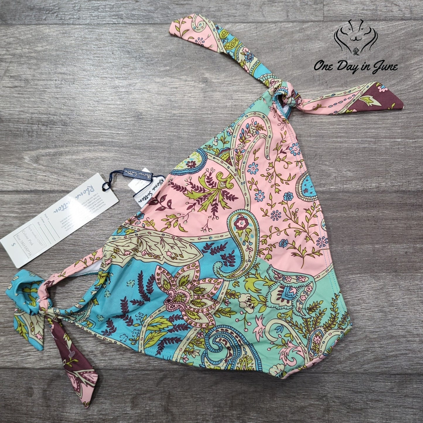 Rhona Sutton Tie Side Bikini Bottom Size 16