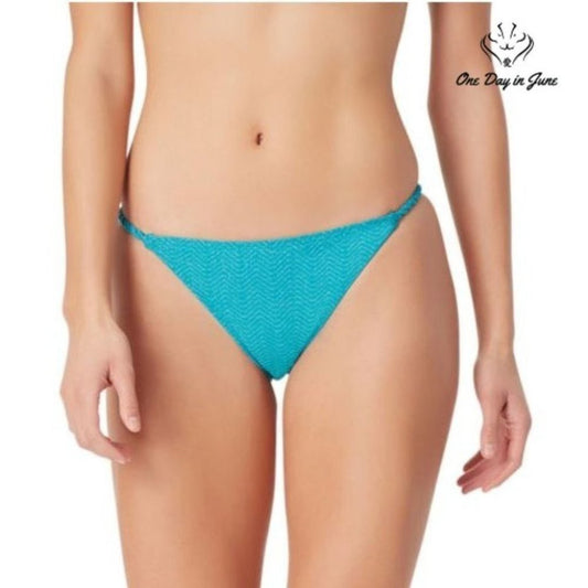Sugar Beach Textured Hipster Bikini Bottom Size M