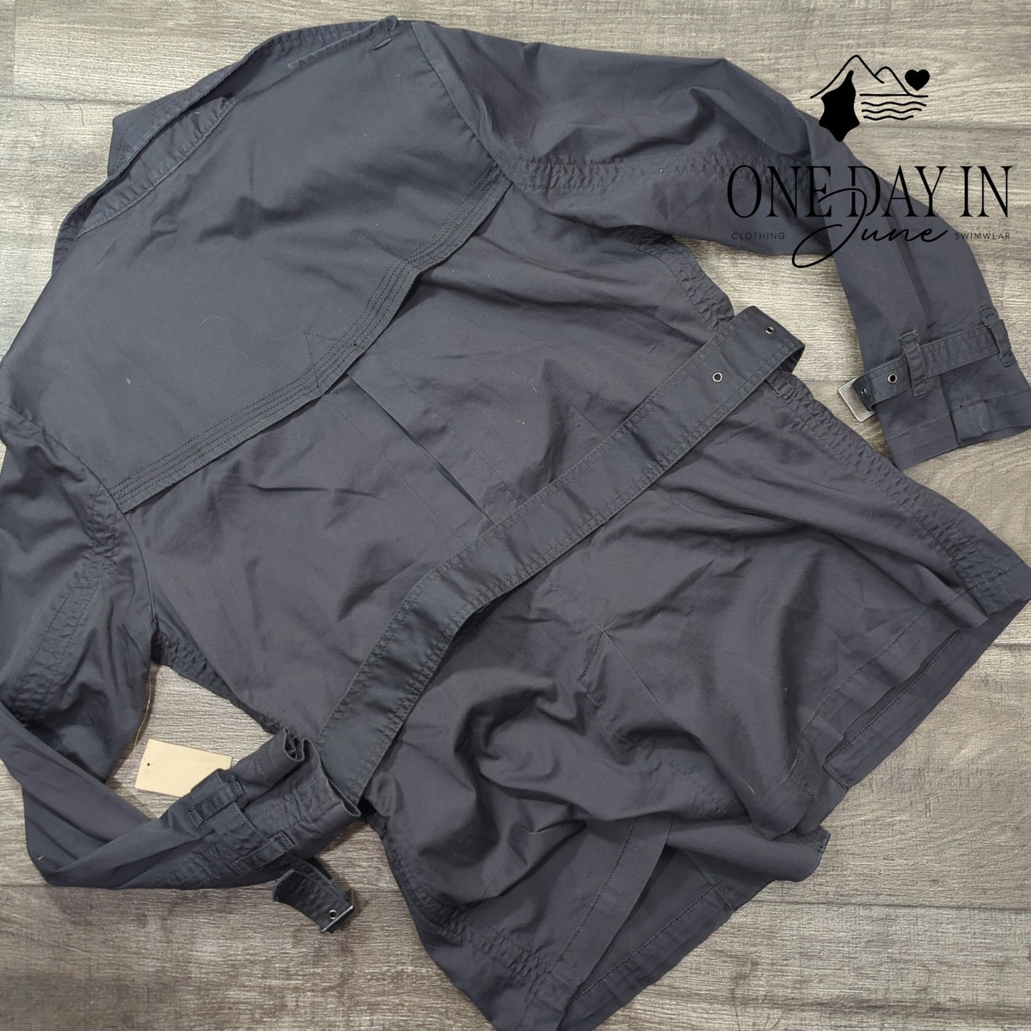 Coldwater Creek Belted Cotton Jacket Size 12