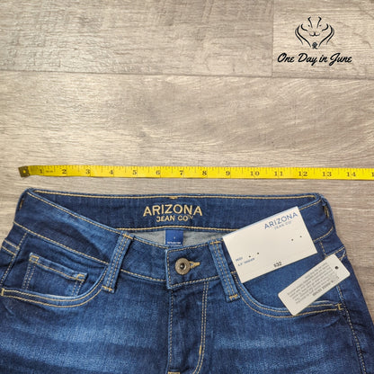 Arizona Jean Co. Juniors Midi 4.5" Denim Shorts Size 1