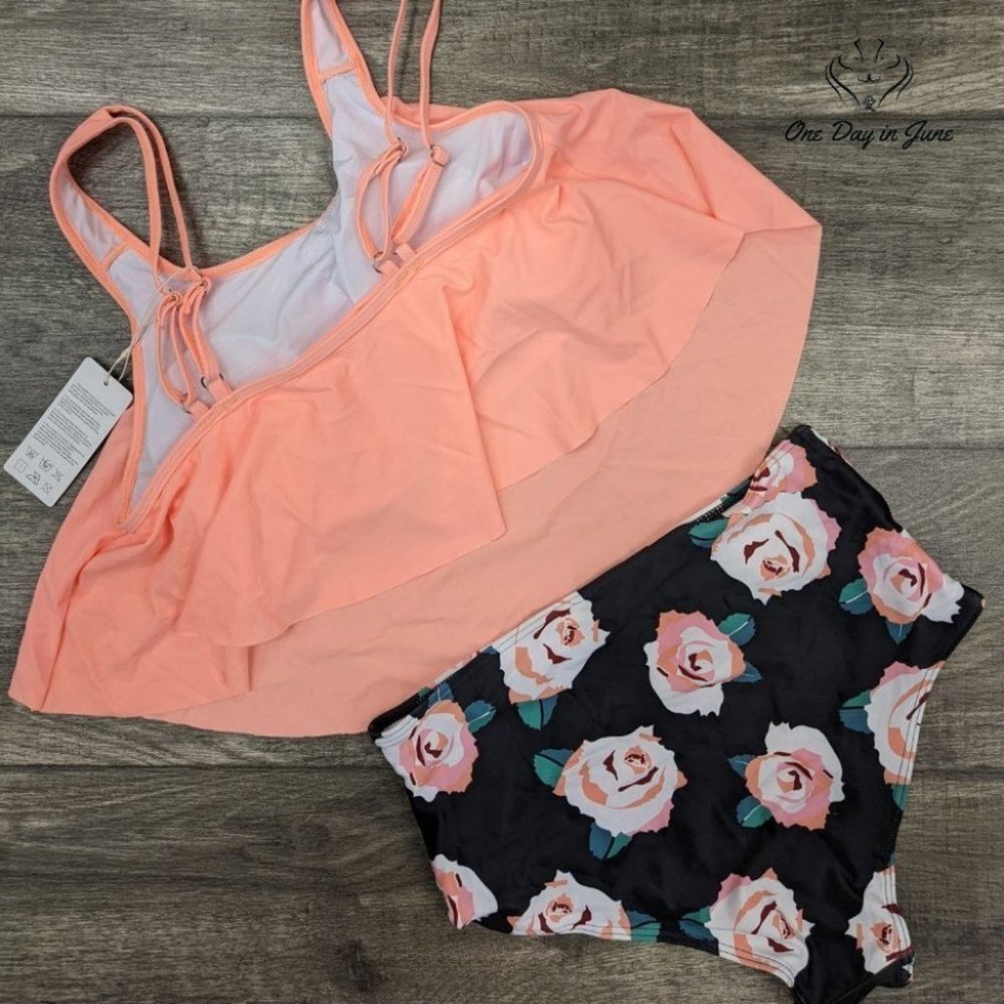 I2Crazy Flounce High Waist Bikini Swimsuit Size S