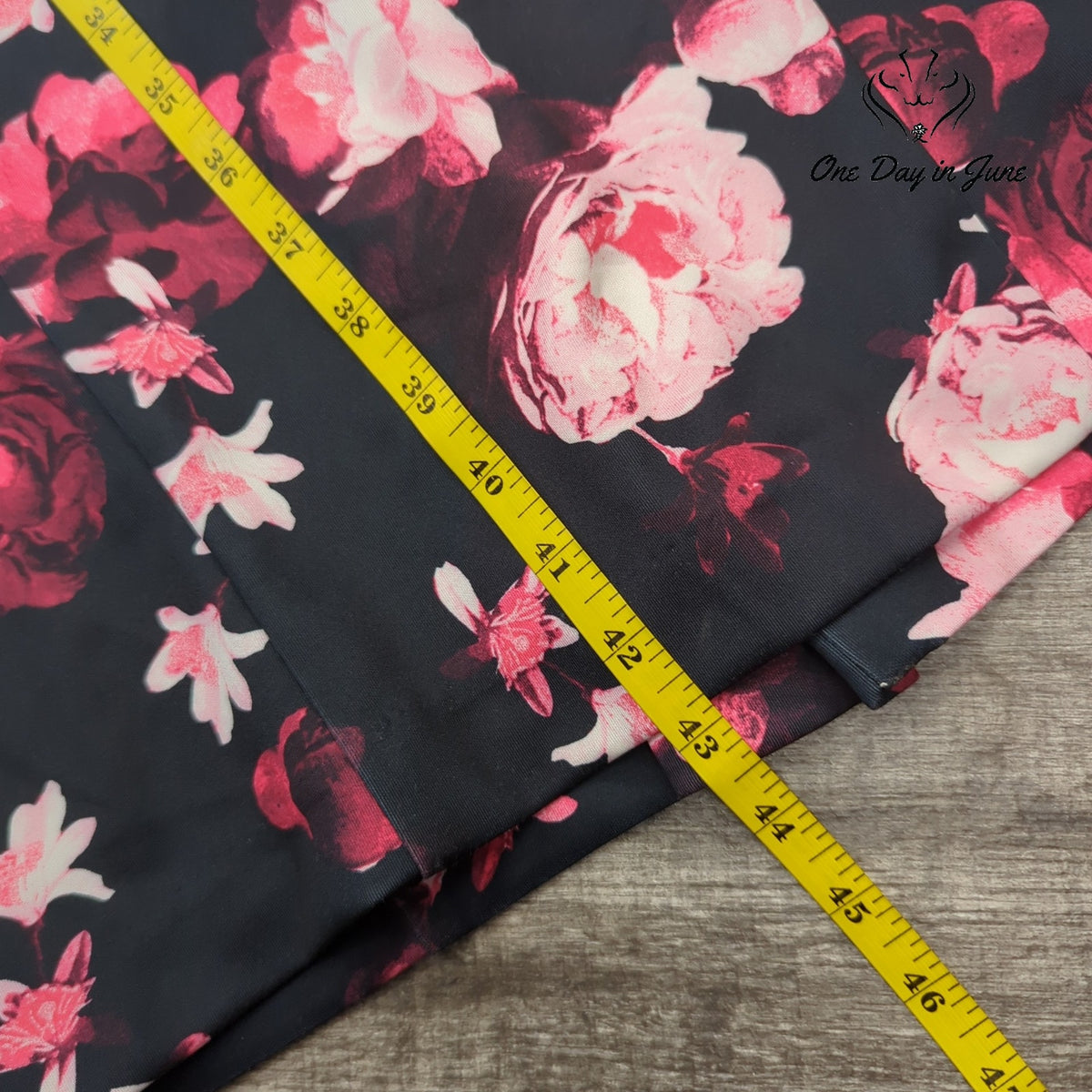 Eva Mendes NY&C Floral Cap Sleeve Midi Sheath Dress Navy Pink NWT Size 8