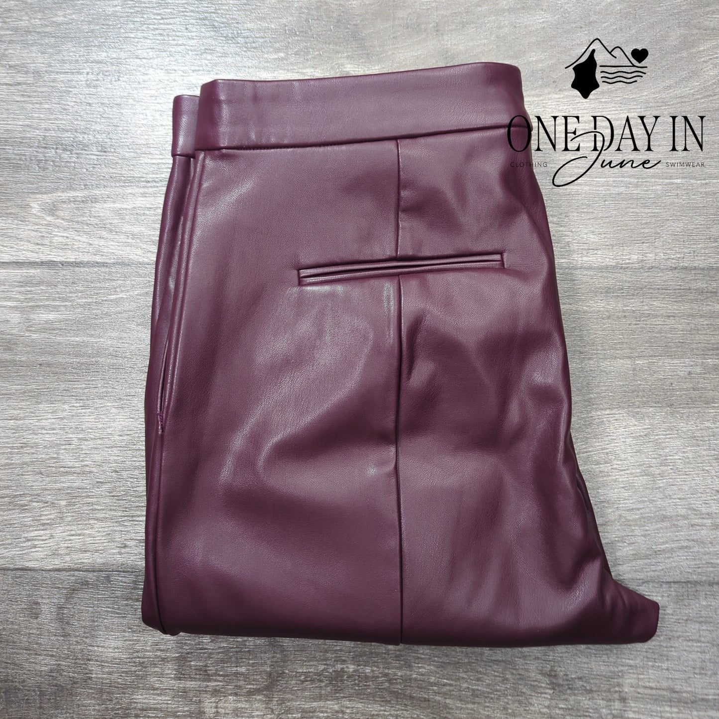 Ann Taylor Petite Eva Faux Leather Pants Size 12P
