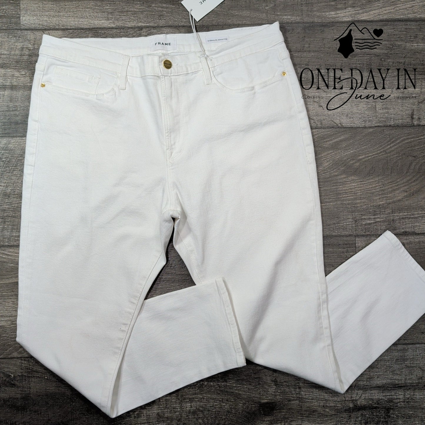 Frame Le Skinny De Jeanne Crop Jeans Size 18 (34)