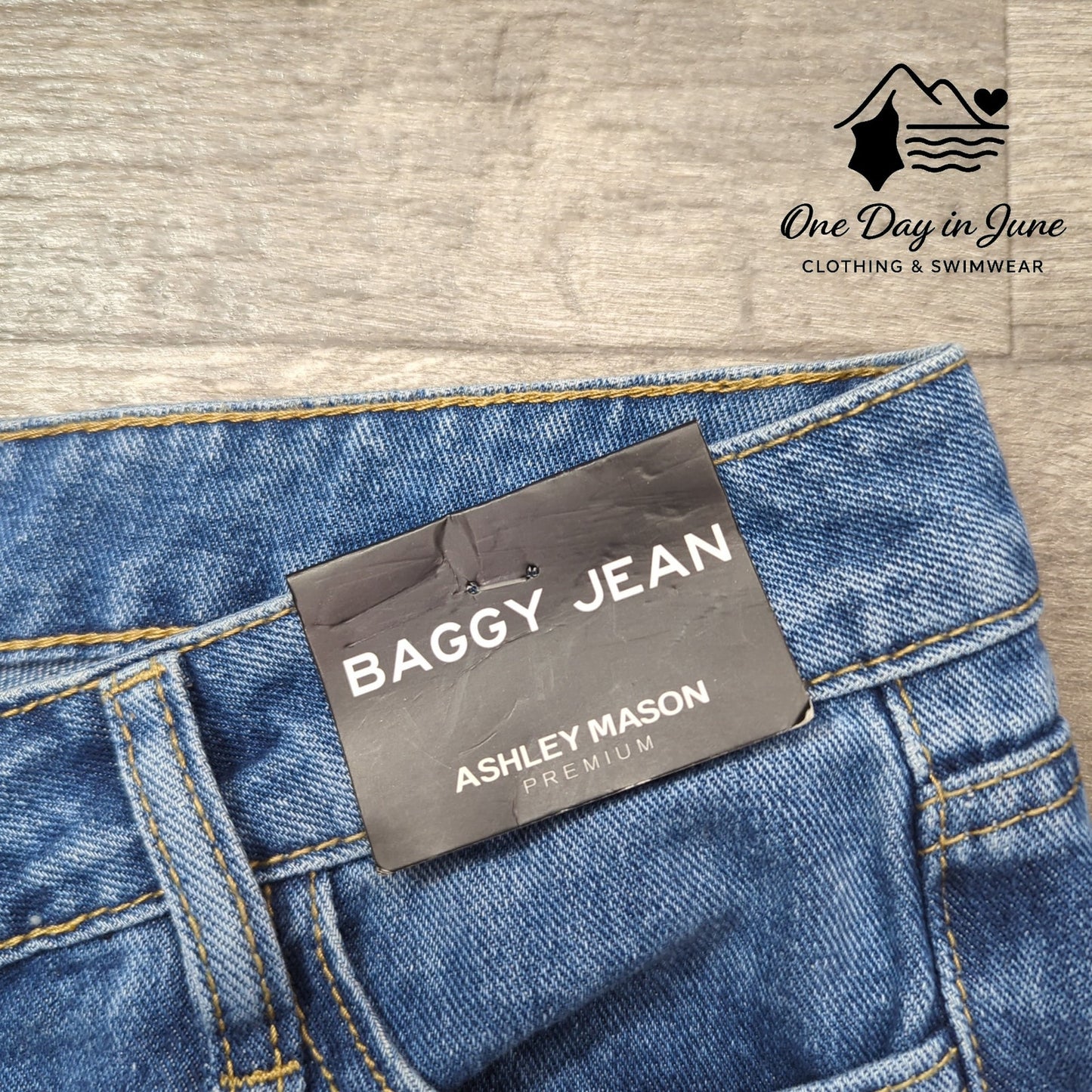 Ashley Mason Juniors Wide Leg Baggy Jeans Size 5