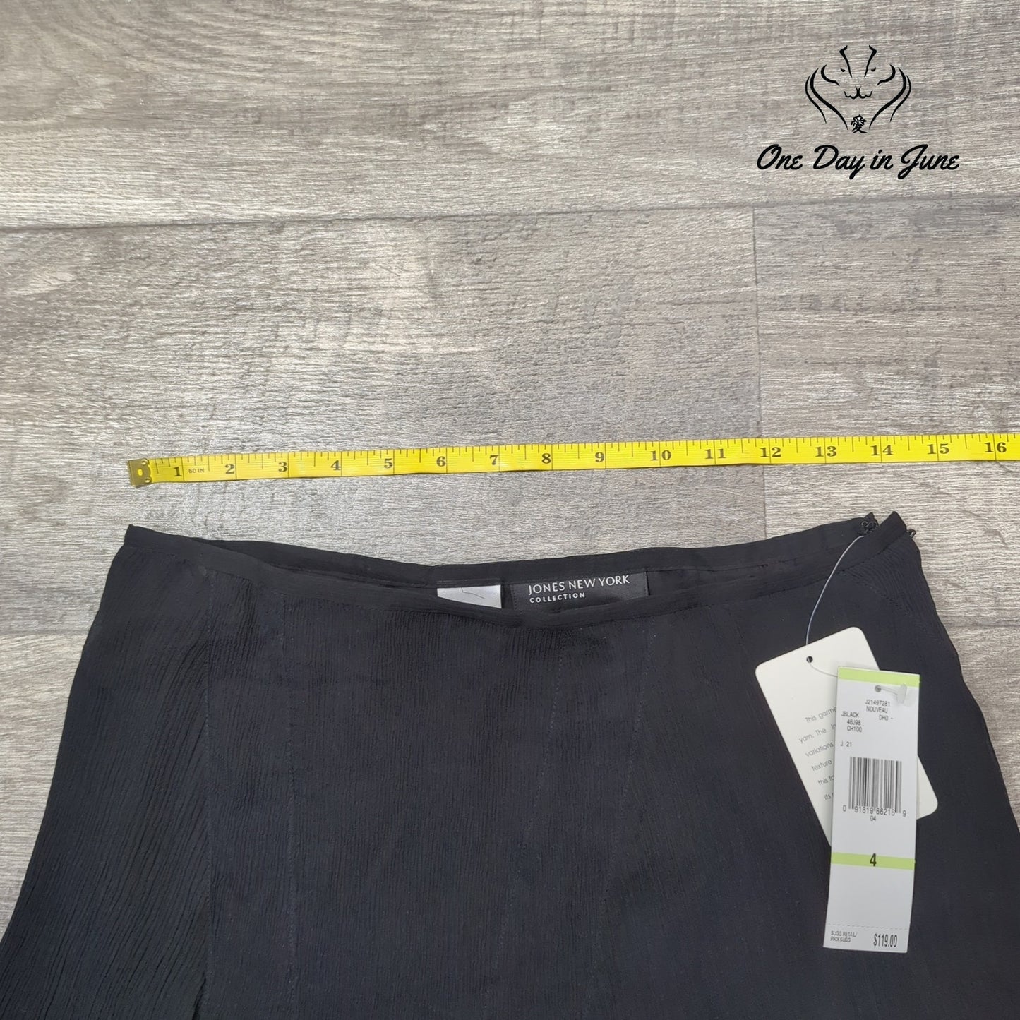 Jones New York Silk Midi Skirt Size 4