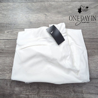 Nike Women's Softball Pants White Double Snap Belt Loops NWT Size XL