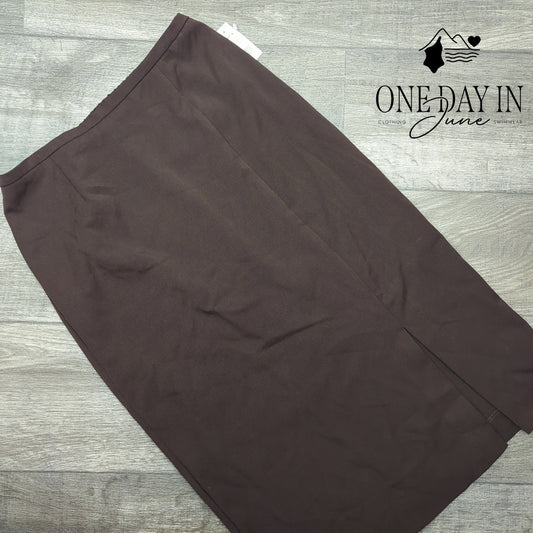 City Girl by Nancy Bolan Lined Midi Skirt Size 4