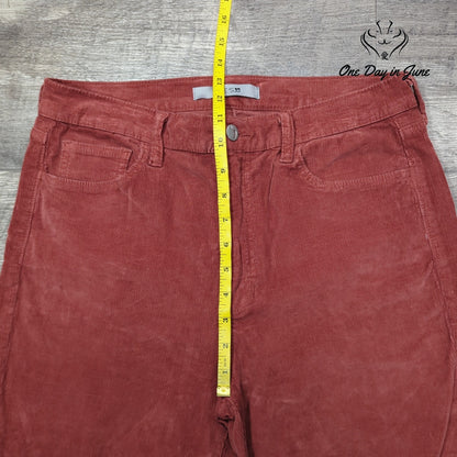 Joe's Jeans High Rise Corduroy Pants Brick Wide Leg Size 31 (12)