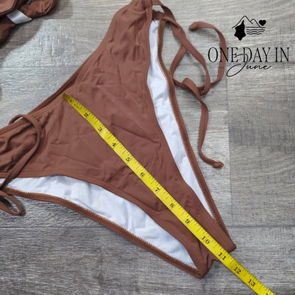 Chyrii Strappy Tise Side Bikini Swimsuit Size L