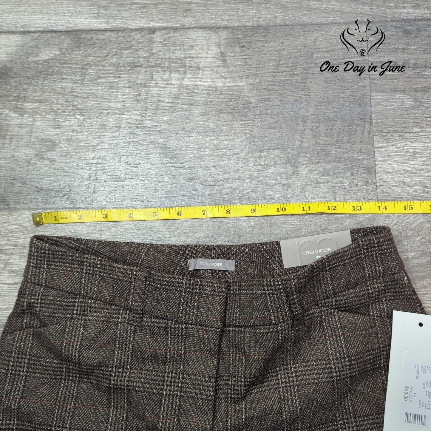 Maurices Slim Boot Mid Rise Pants Size 1/2 Reg