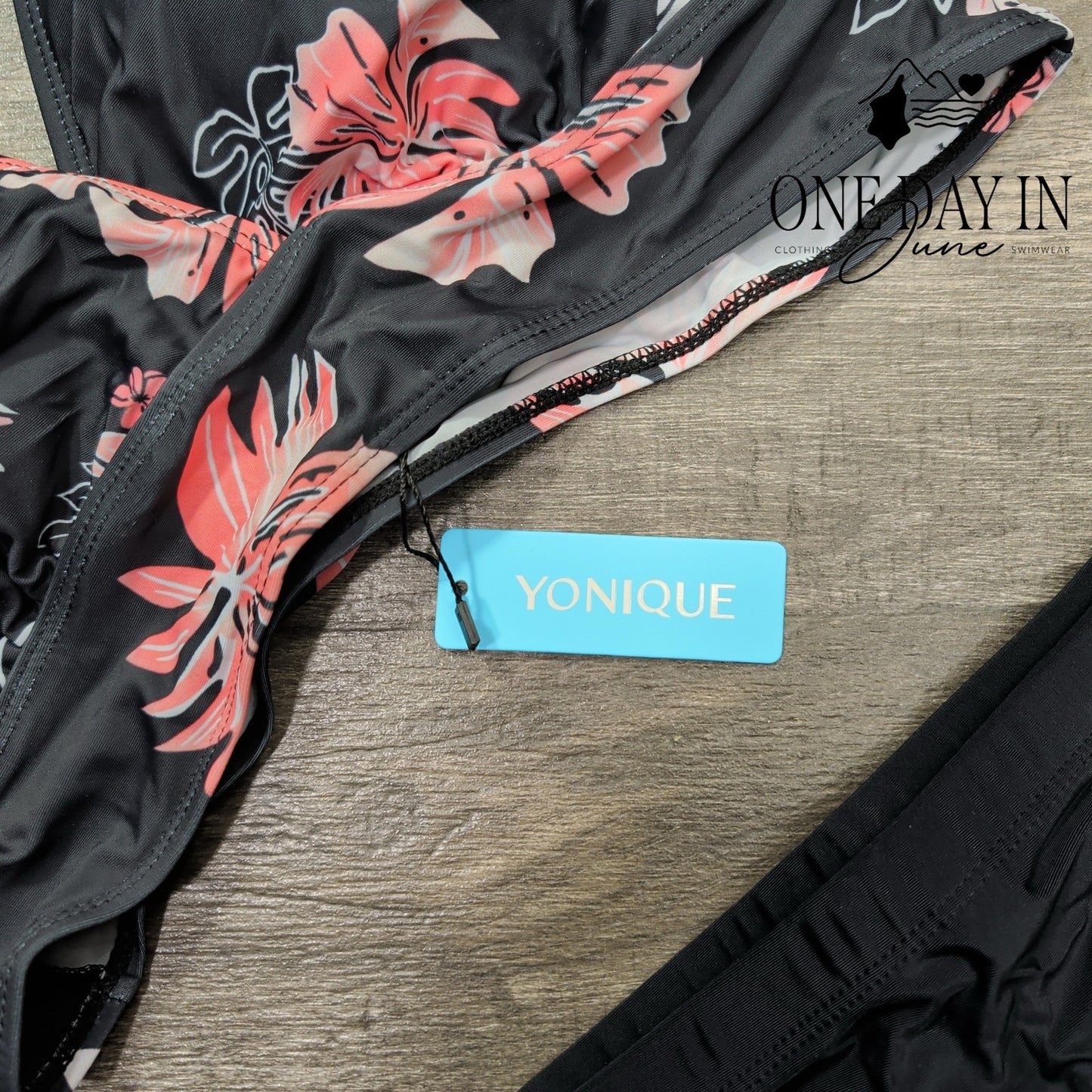 Yonique Plus Size High Waist Bikini Swimsuit Size 12W
