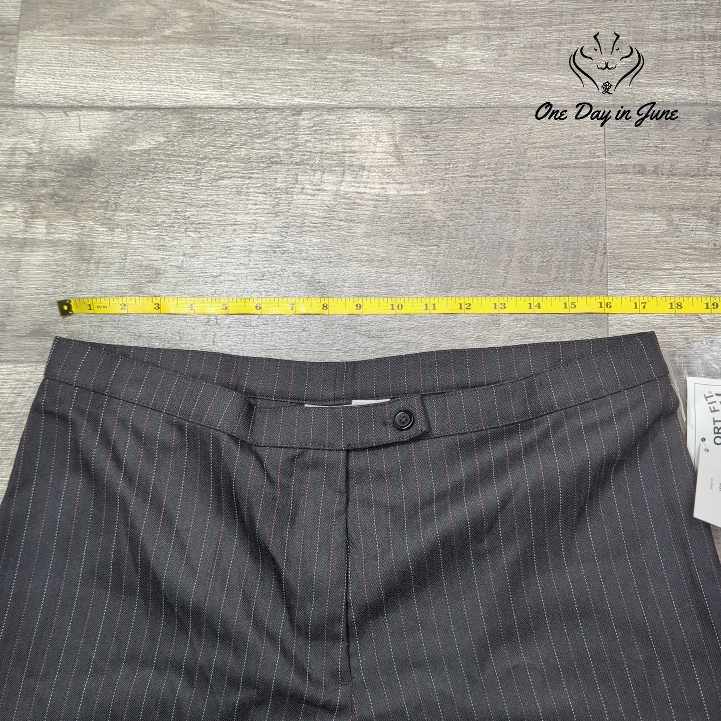 Kim Rogers Plus Size Signature Pin Striped Pants Size 16W