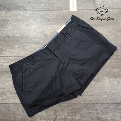 Aeropostale Black Flat Front Chino Shorts NWT Size 1/2