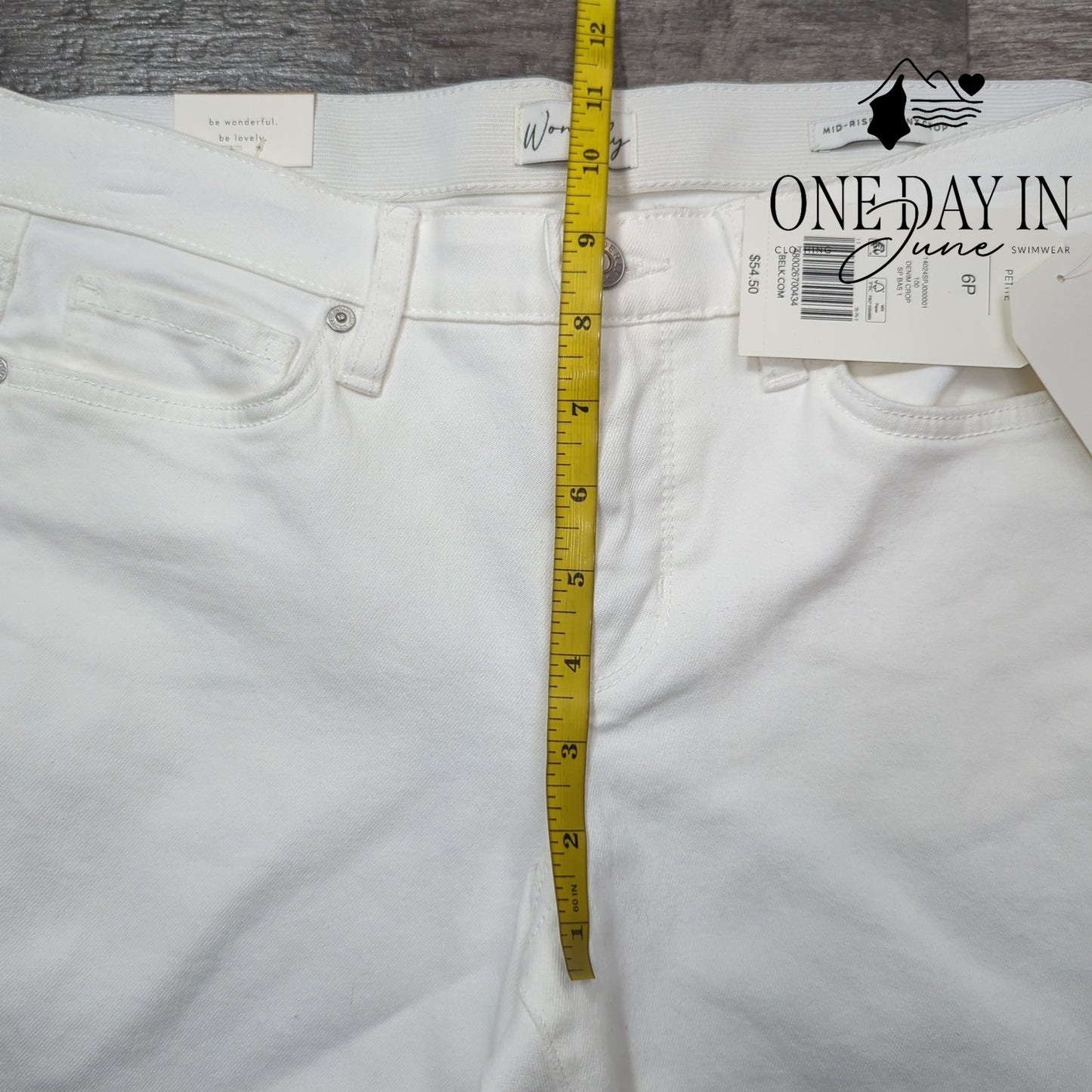 Wonderly Petite Mid Rise Skinny Crop Jeans Size 6P