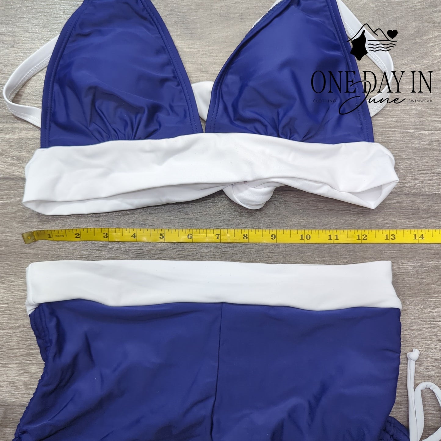 Aleumdr Tie Back Boyshort Bikini Swimsuit Size S