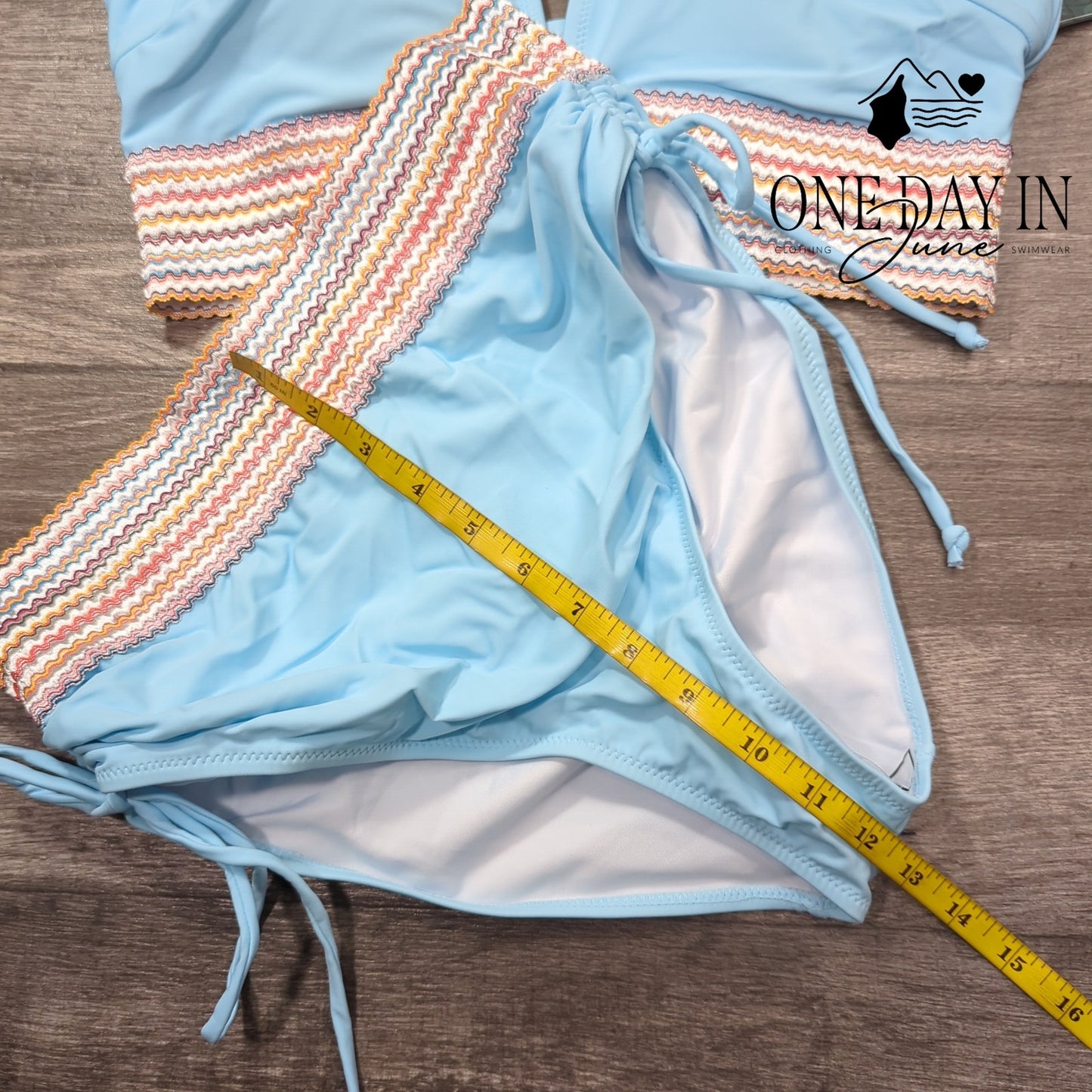 Blooming Jelly High Waist Bikini Swimsuit Size L