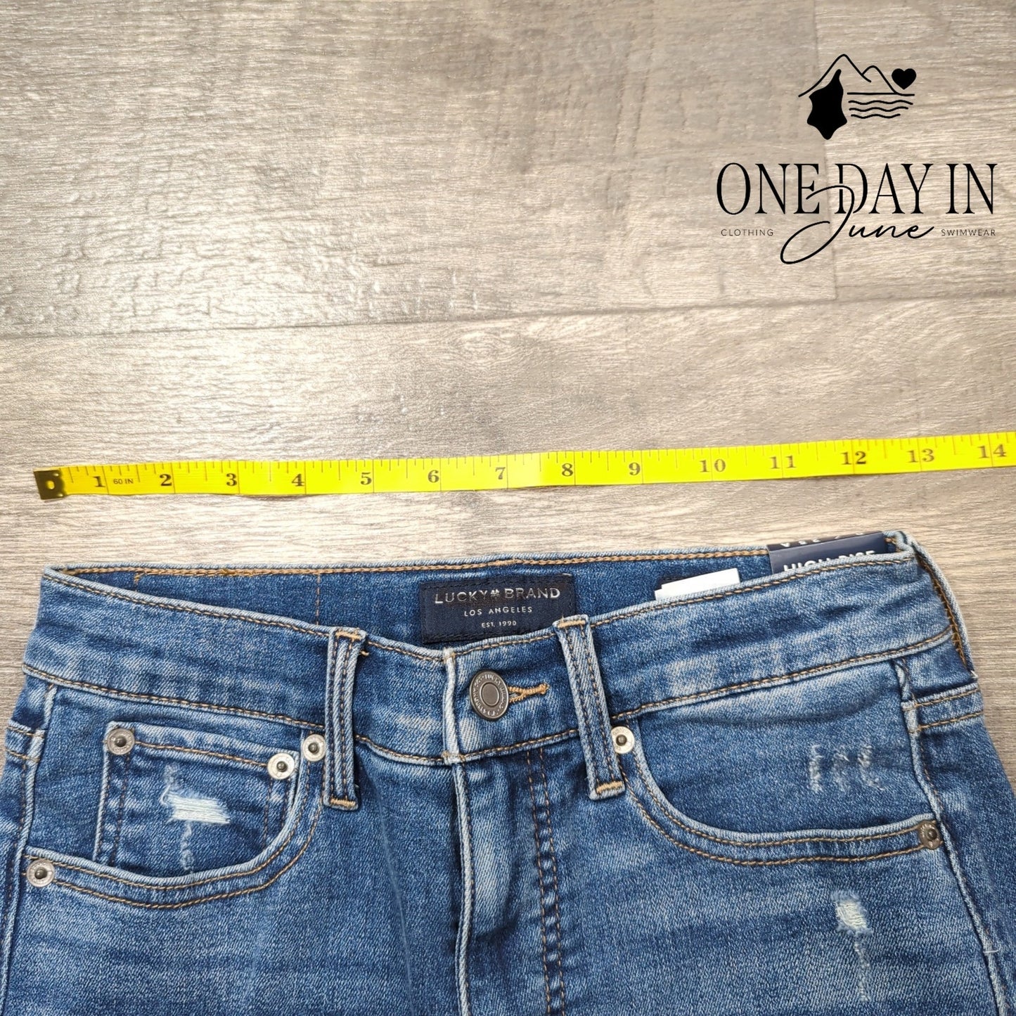 Lucky Brand Bridgette High Rise Distressed Skinny Jeans Size 0 (25)