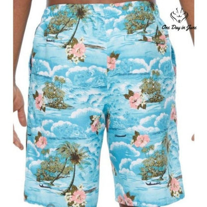 Burnside 360 9 1/2" Inseam Elastic Waist Swim Trunks Size XXL