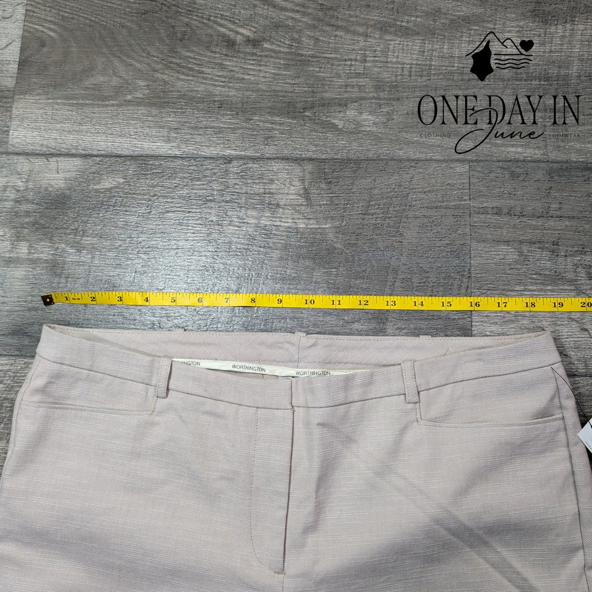 Worthington Modern Fit Straight Leg Dress Pants Colonial Cobblestone NWT Size 16