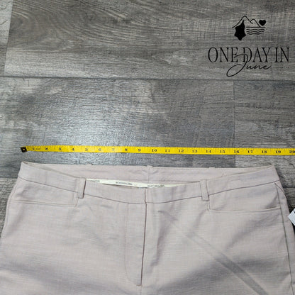 Worthington Modern Fit Straight Leg Dress Pants Colonial Cobblestone NWT Size 16