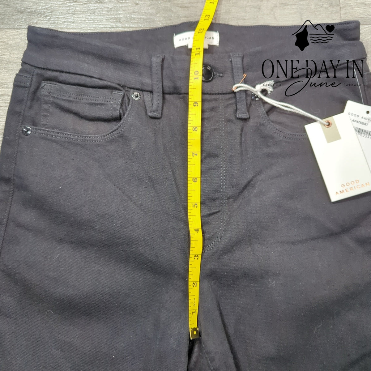 Good American Always Fits Good Legs Skinny Jeans Black NWT $155 Size 6
