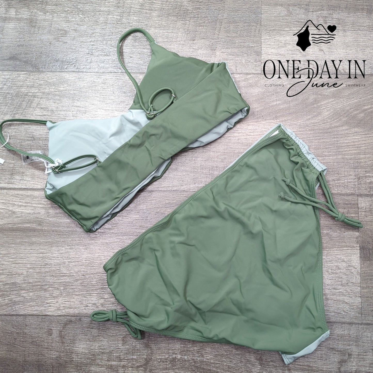 Summer Mae Maternity Colorblock Bikini Swimsuit Size M