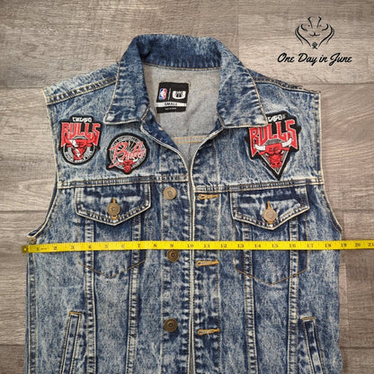 NBA Chicago Bulls Denim Vest Size S