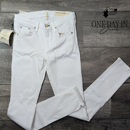 Rag & Bone Skinny Jeans Bright White Stretch Denim NWT Size 4 (27)
