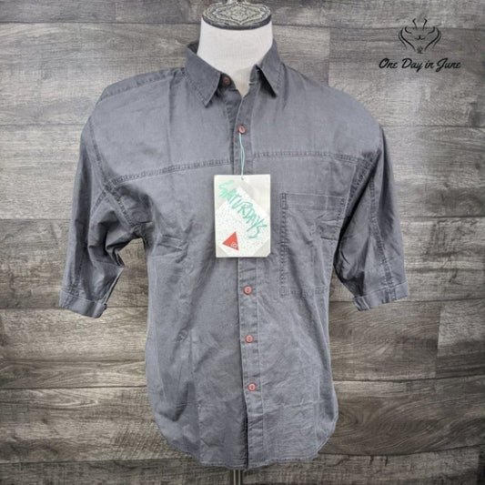 Saturdays Button Down Cotton Shirt Size L