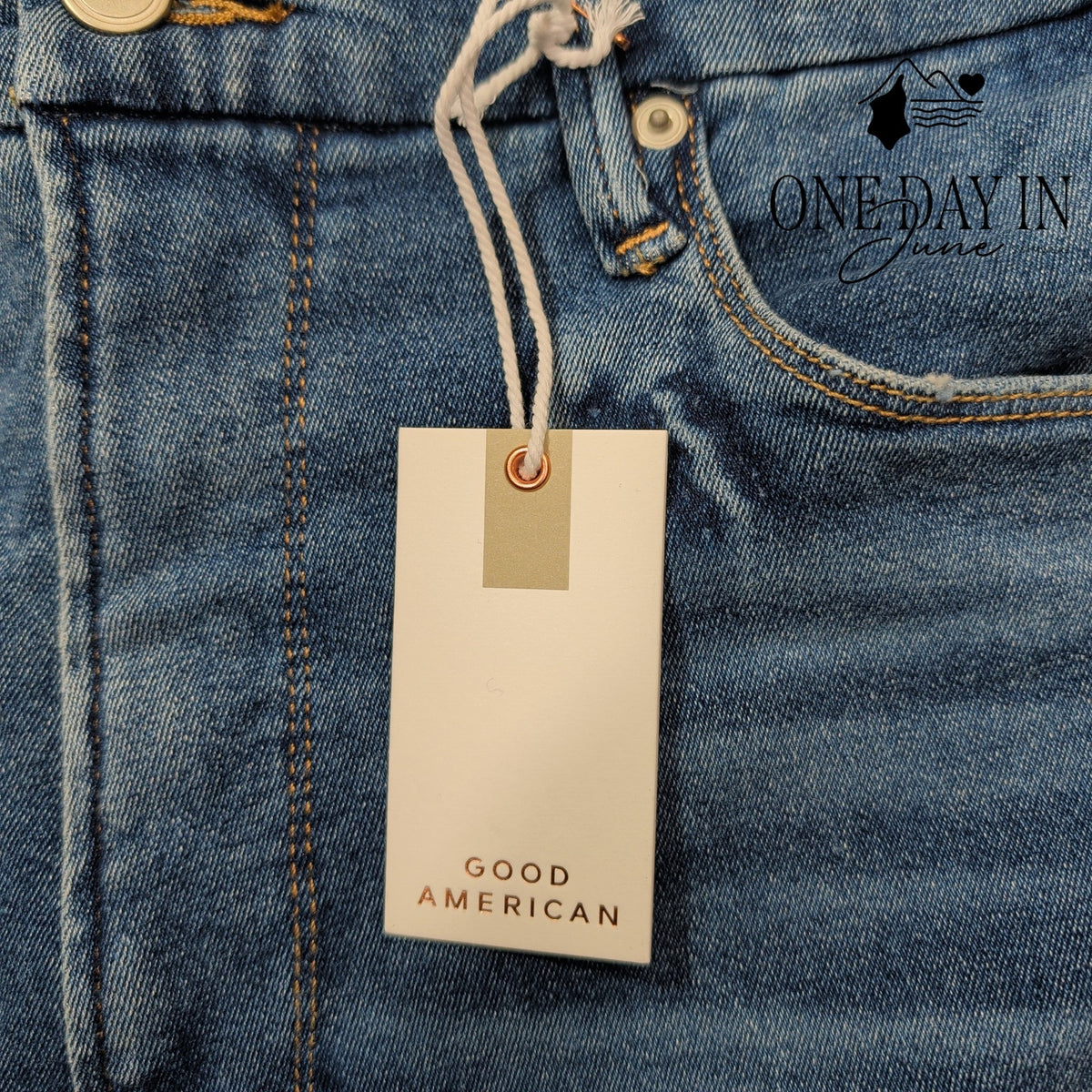 Good American Good Waist Crop High Rise Skinny Jeans Indigo NWT Size 20