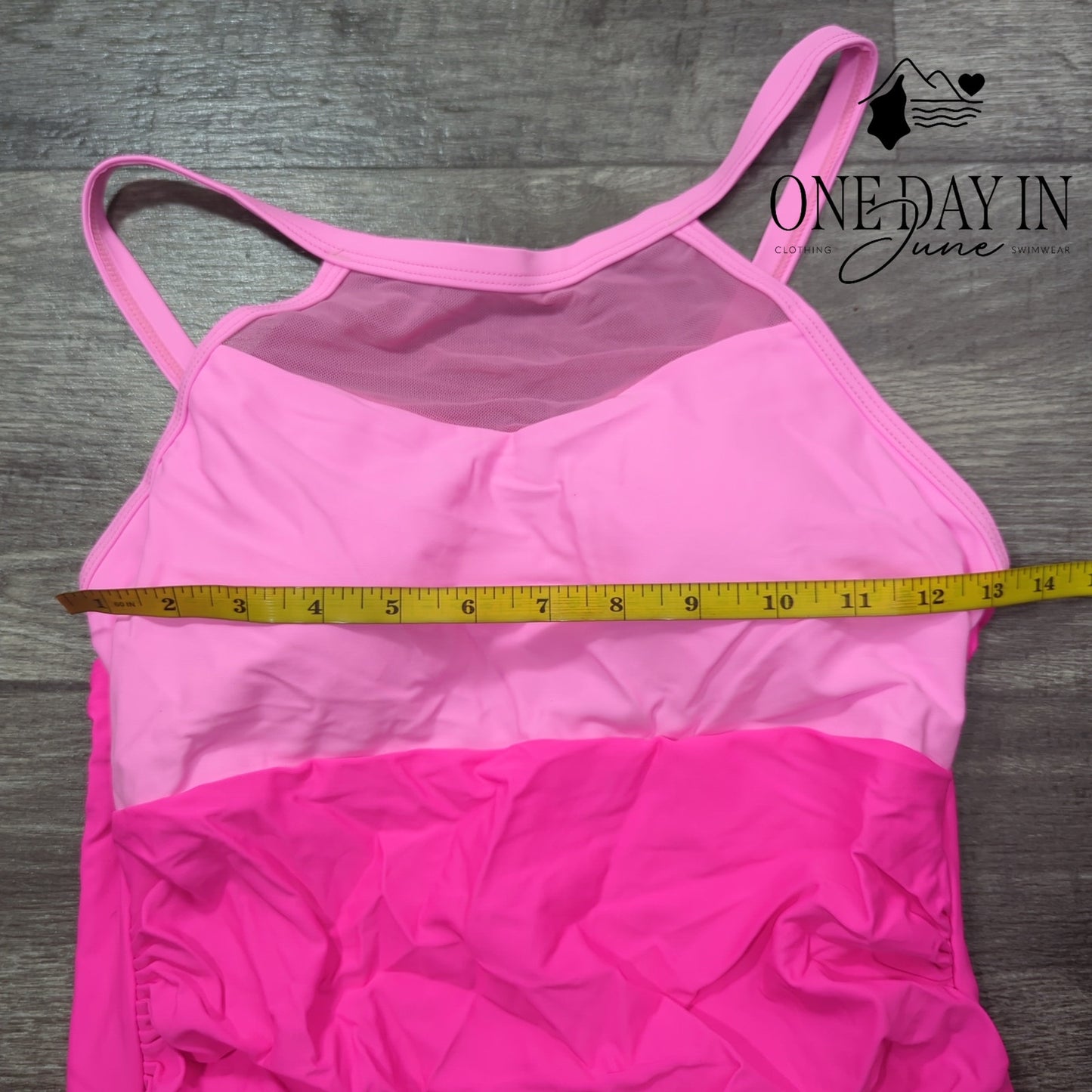 CharmLeaks High Neck Mesh One Piece Swimsuit Size L