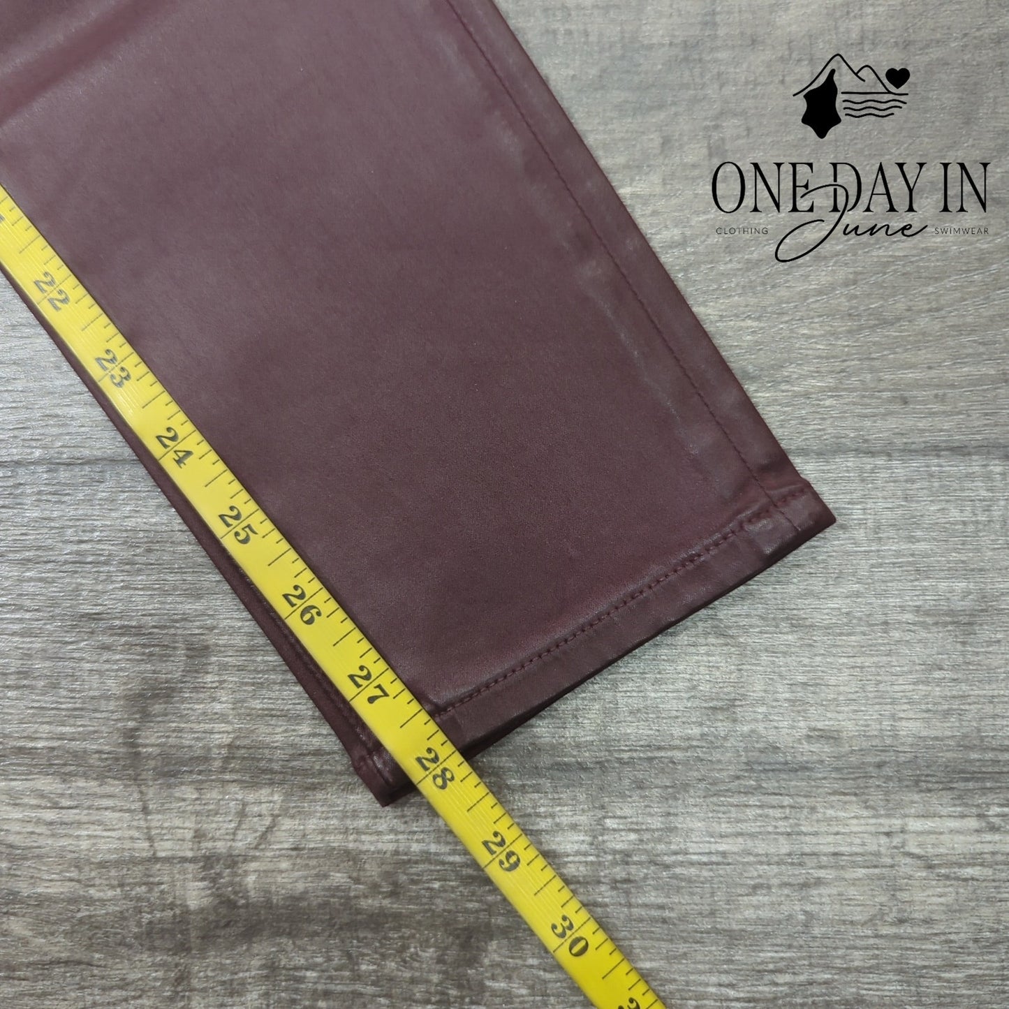 Adriano Goldschmied The Legging Ankle Faux Leather Jeans Size 27 (4)