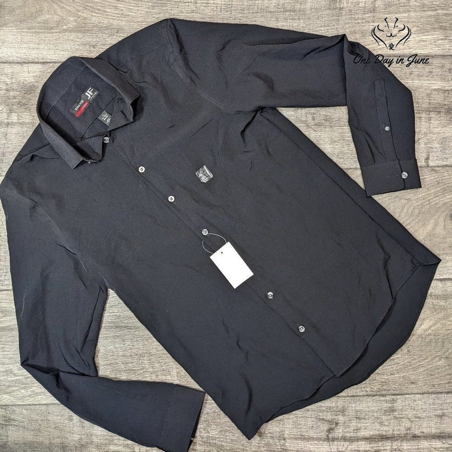 J. Ferrar Slim Stretch Button Down Shirt Size S 14-14.5