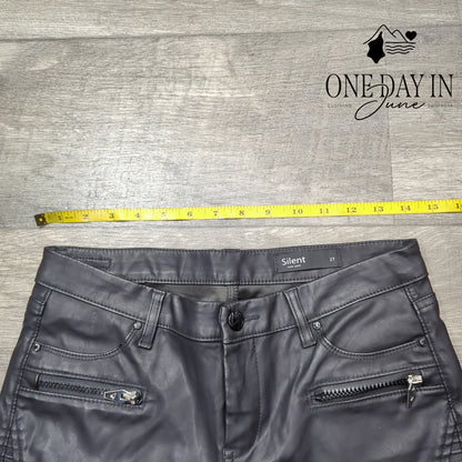 Silent Faux Leather Skinny Ankle Pants Size 27 (4)