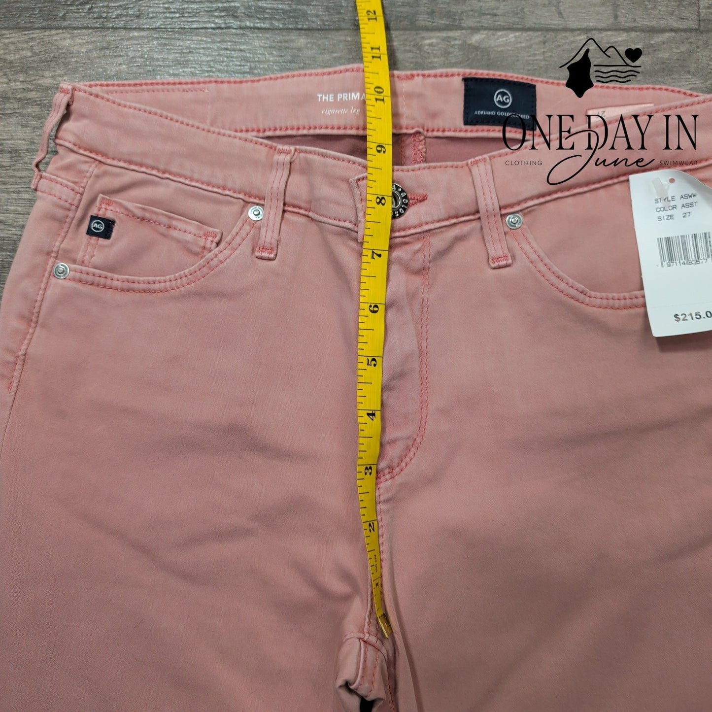 AG Adriano Goldschmied The Prima Cigarette Leg Jeans Size 4 (27)