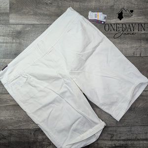 Gloria Vanderbilt Amanda Bermuda Shorts White Pull On Stretch NWT Size 24W