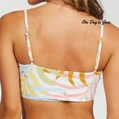 Billabong Tropic Jungle Sunny Reversible Bikini Top Size M