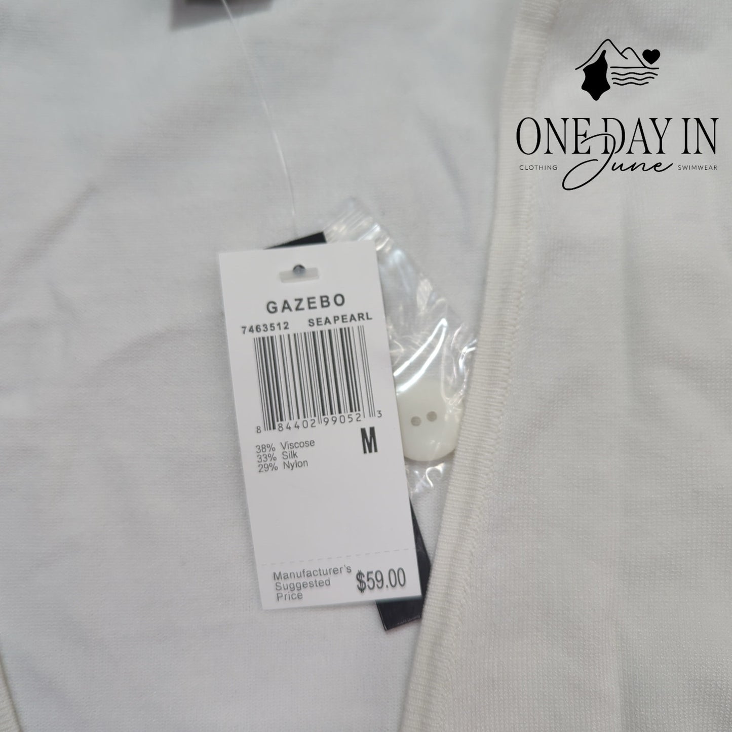 Grace Long Sleeve Silk Blend Single Button Sweater Size M