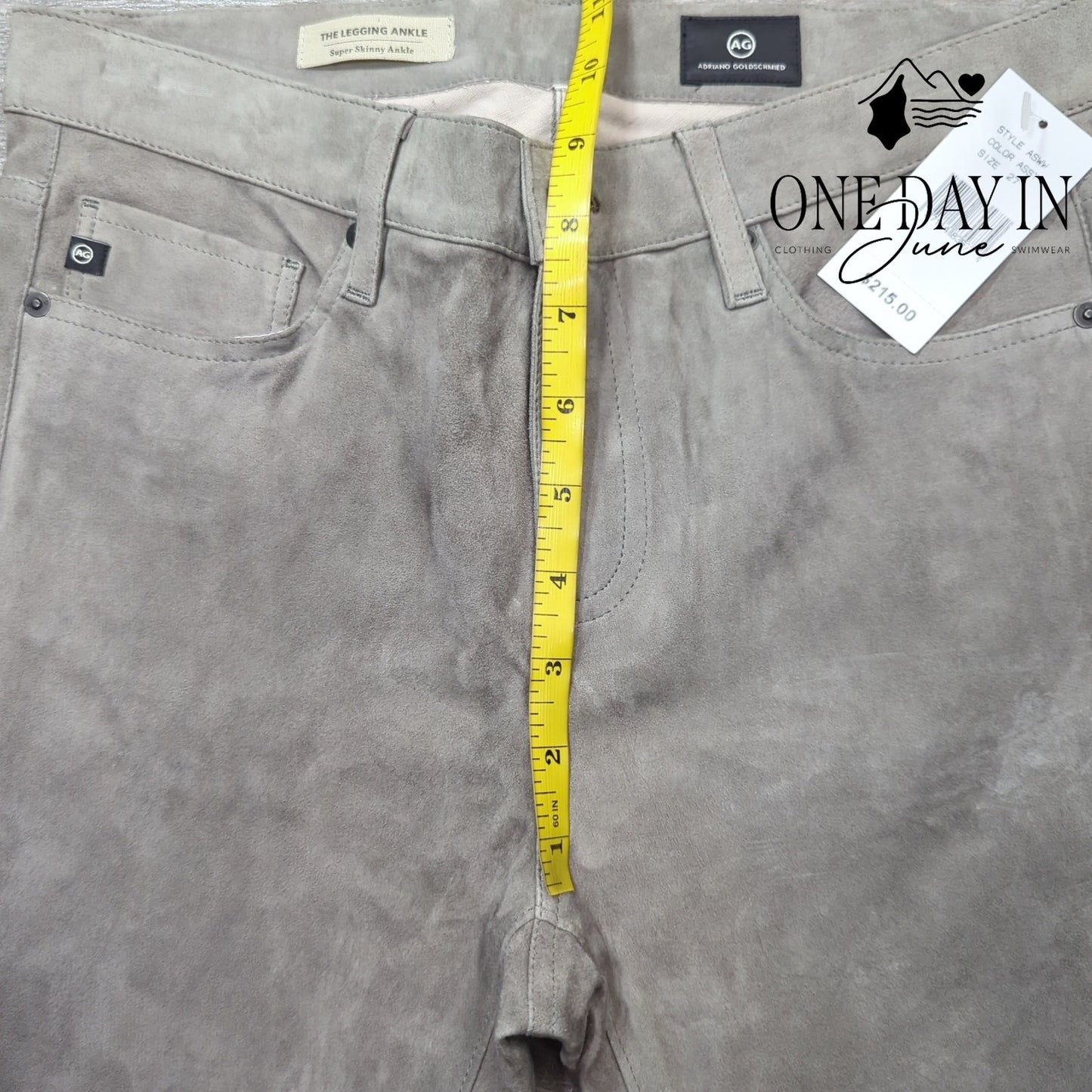 Adriano Goldschmied Faux Suede The Legging Ankle Jeans Size 27 (4)