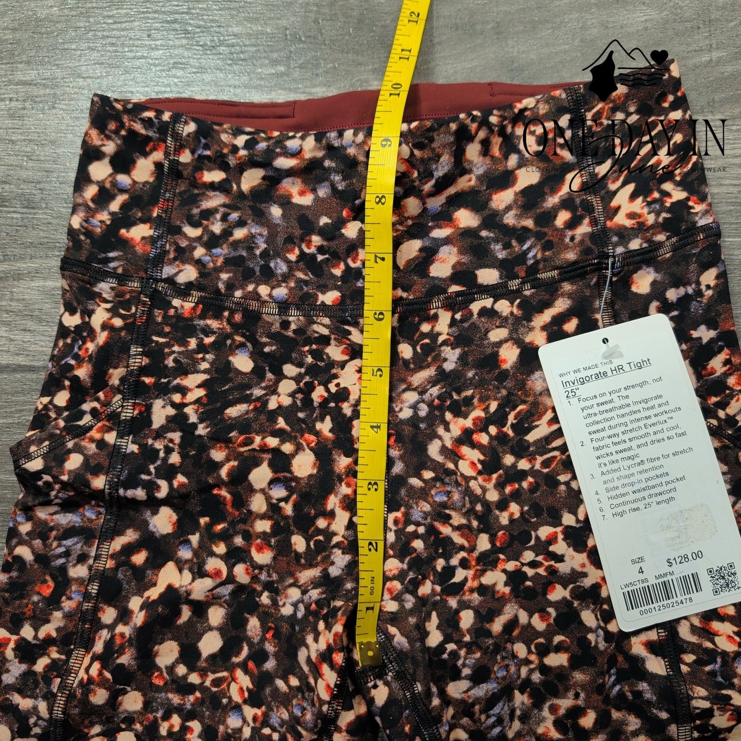 Lululemon Invigorate HR Tight 25" Leggings Multicolor Everlux NWT Size 4