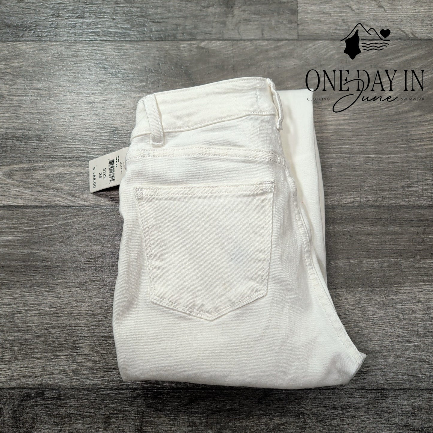 DL1961 Mara Ankle Jeans Oakley White Mid Rise Instasculpt Straight NWT Size 2