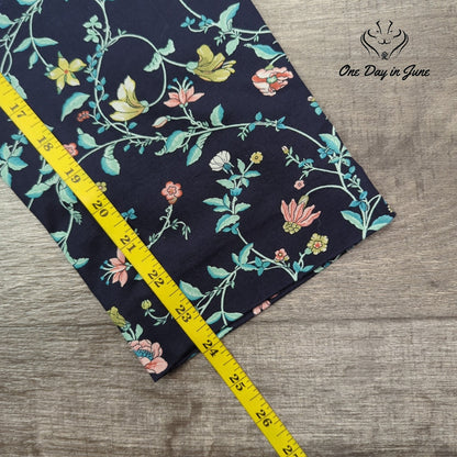 Loft Petite Marisa Riviera Cropped Pants Navy Floral Size 6P